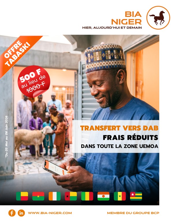 BIA - TRANSFERT DAB SPéCIAL TABASKI - tarif réduit